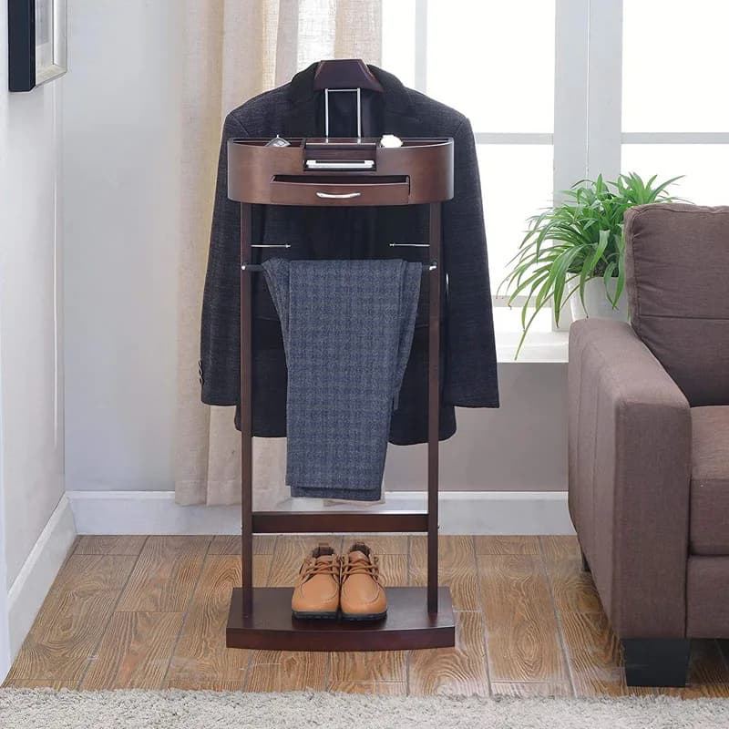 Solid Wood Coat Rack Home Multifunctional Clothes Racks Office Standing Suit Clothing Shelf Hotel Decoration Floor Coat Hanger