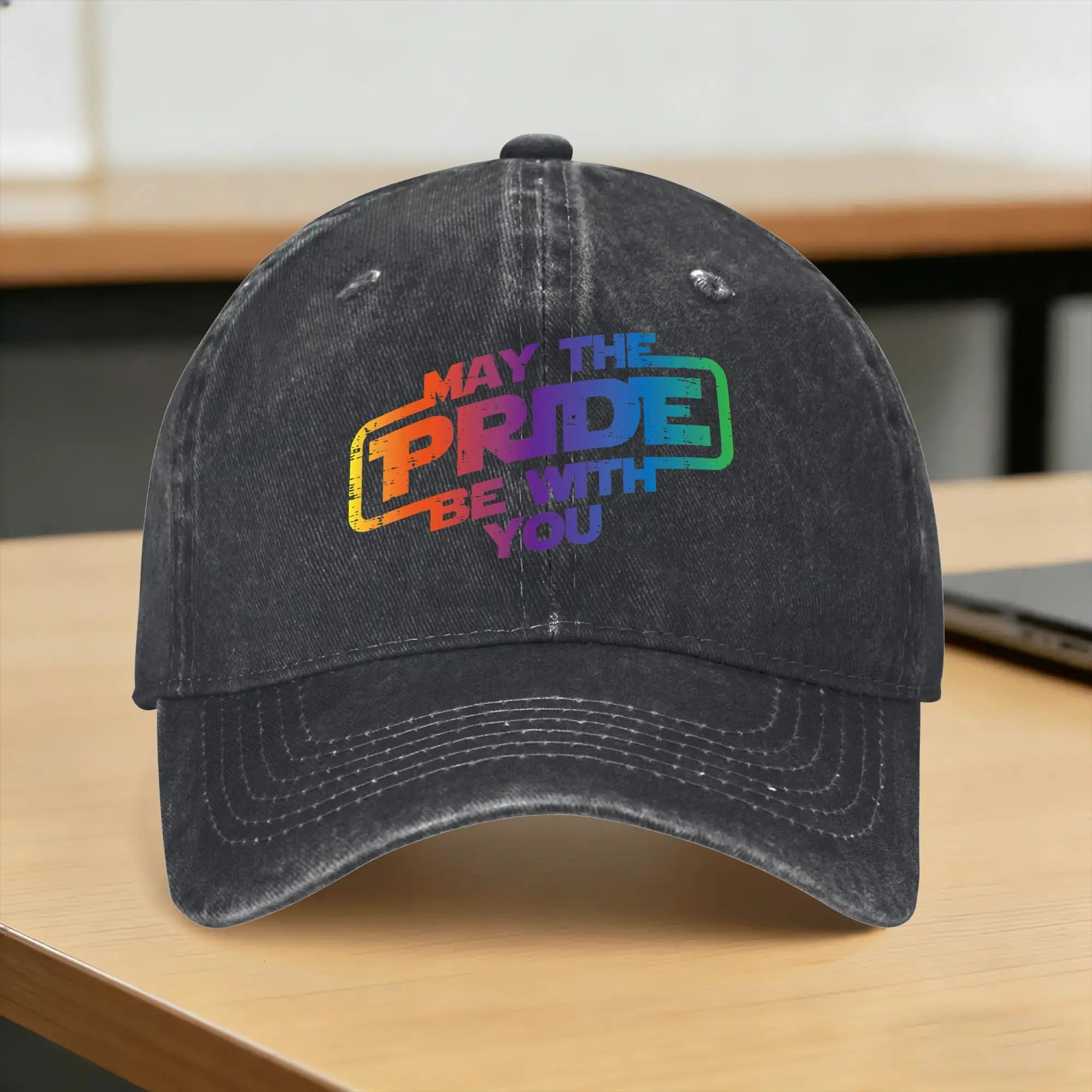 Cappellino da Baseball con Bandiera Arcobaleno LGBTQ, Stile Streetwear Primaverile, Cappello Trucker Rock in Vendita