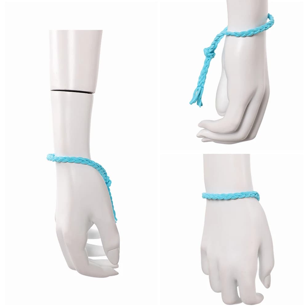 2025 TV ST 5 Eleven Bracelet Blue Leather Cord Accessories Party Dressing Role Game Halloween Fantasia Carnival Dresses Puntelli