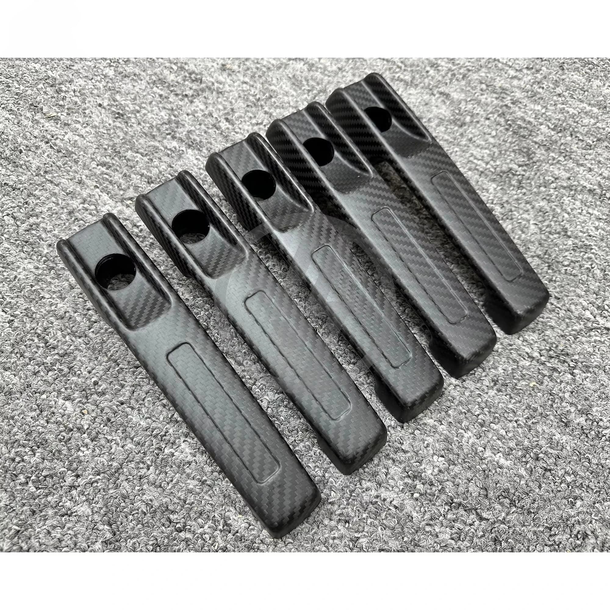 Dry Carbon Fiber Glossy Twill Weave Vacuum Bagged TYPE-Matte External Door Handle for G-Class W463A G63 G500 2019 Car