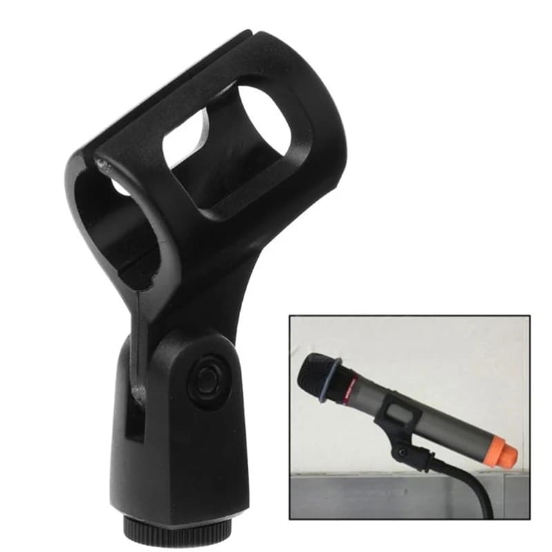 Flexible support for microphone support Wireless support bracket mounting accessories for soft and smooth plastic clamp