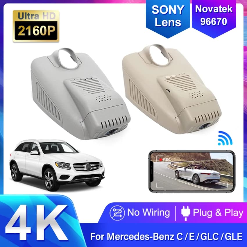 Wifi Car Dvr Dash Cam for Mercedes Benz Class C w205 s205 GLC x253 CLS w219 Class E w212 w213 CE glc 200 220d 260 300 Dashcam