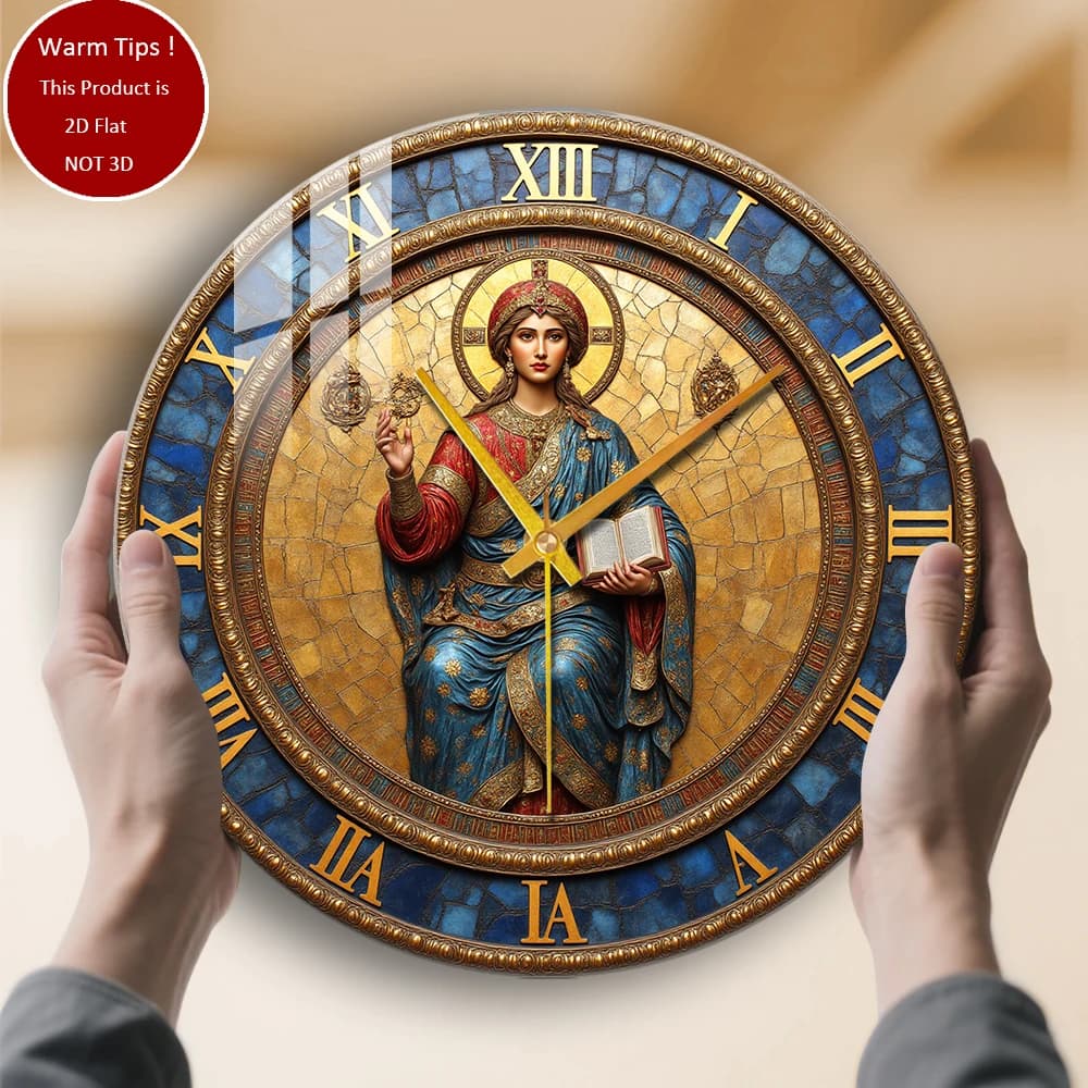 Tempered glass wall clock suitable for wall decorations or table display anywhere