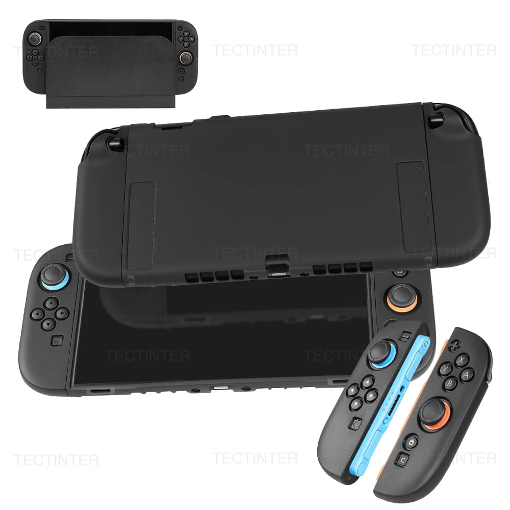 Custodia Protettiva Divisibile in TPU per Console Nintendo Switch 2, Cover Completa Antiscivolo in Silicone per Accessori Switch 2