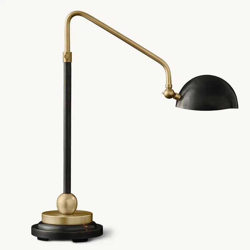 La fabbrica fornisce direttamente la lampada da comodino con luce notturna in ottone dorato con restauro vintage per hotel moderno per il tavolo da scrivania della camera da letto