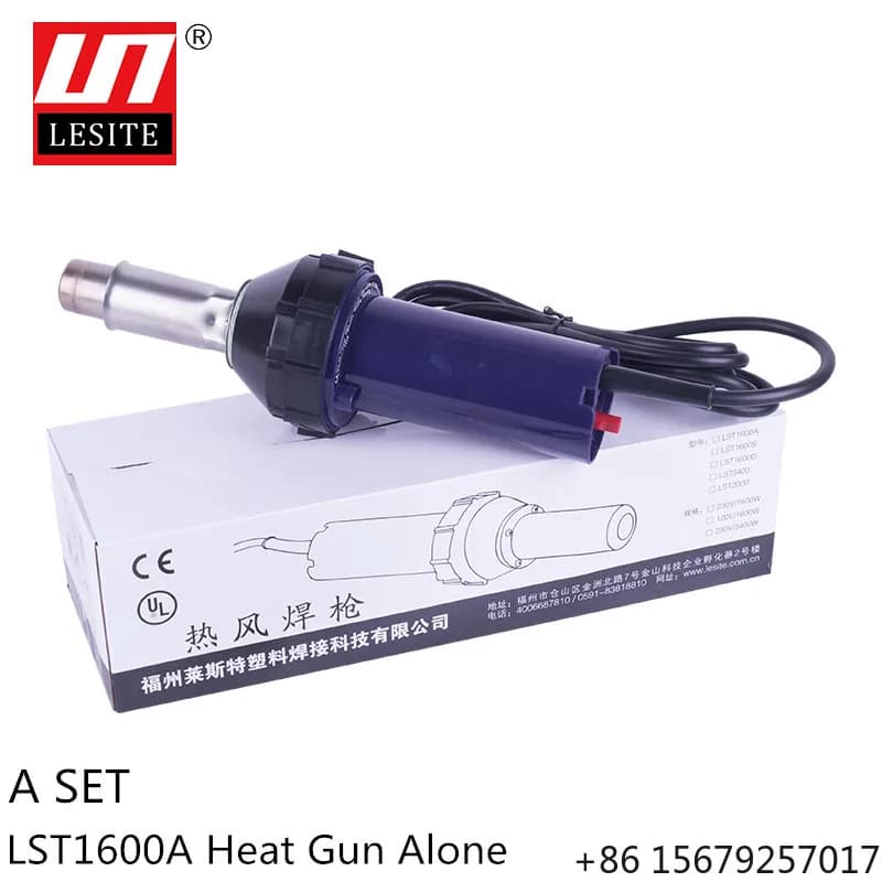 1600W Hot Air Welder Plastic Heat Gun PVC Floor Welding Torch Hot Air Blower With Accessories