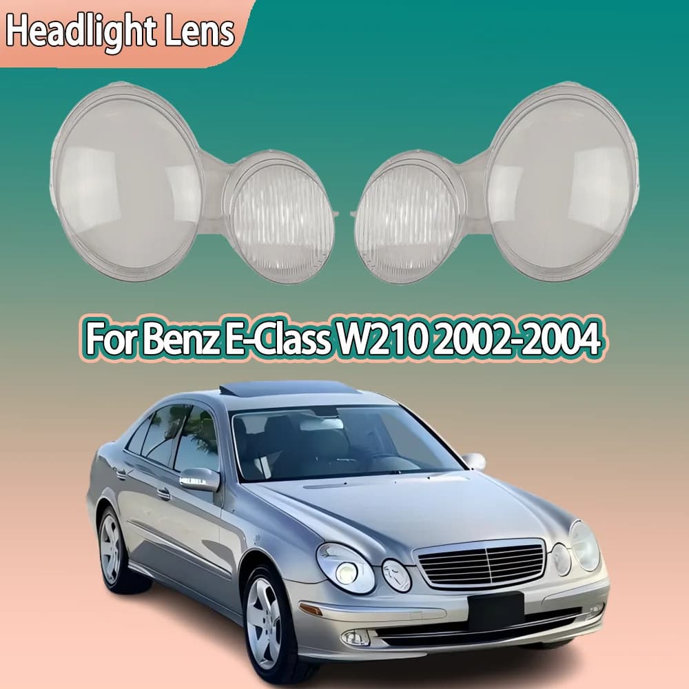Per Mercedes-Benz Classe E W210 E220 E320 2002 2003 2004 Faro Dell'automobile Borsette di Ricambio Copertura Del Faro Faro Lente Faro
