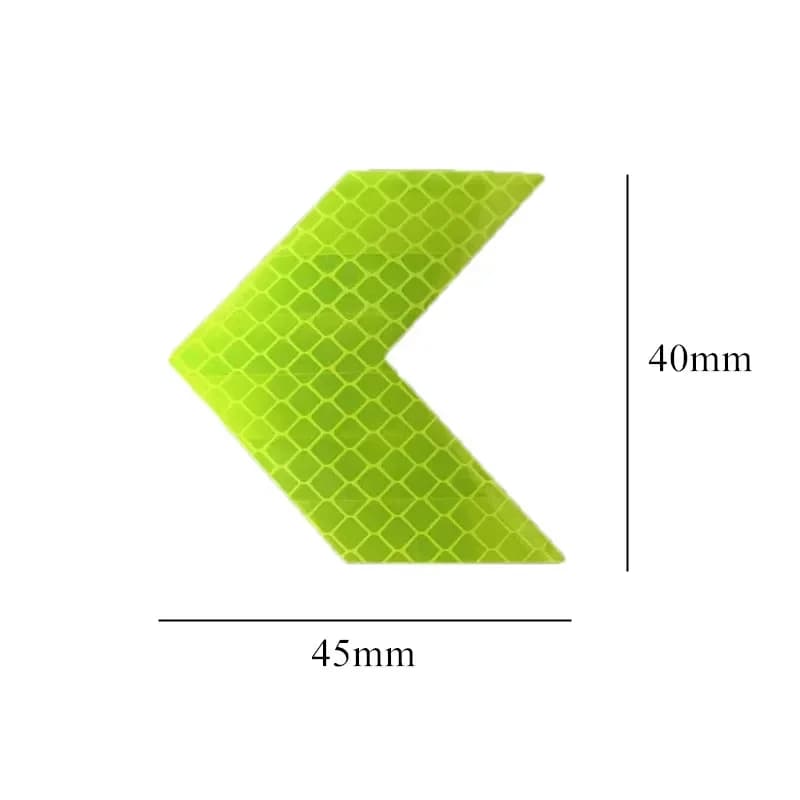 10 pezzi adesivo telaio bici adesivo riflettente freccia auto moto bicicletta decalcomania sicurezza ciclismo nastro riflettente accessori bici