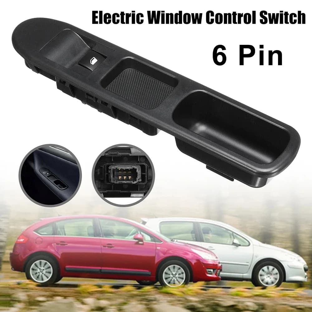 Interruttore di comando alzacristallo elettrico per auto lato passeggero con 6 pin per sostituzione diretta modello 207 6490 HQ 6554 HJ