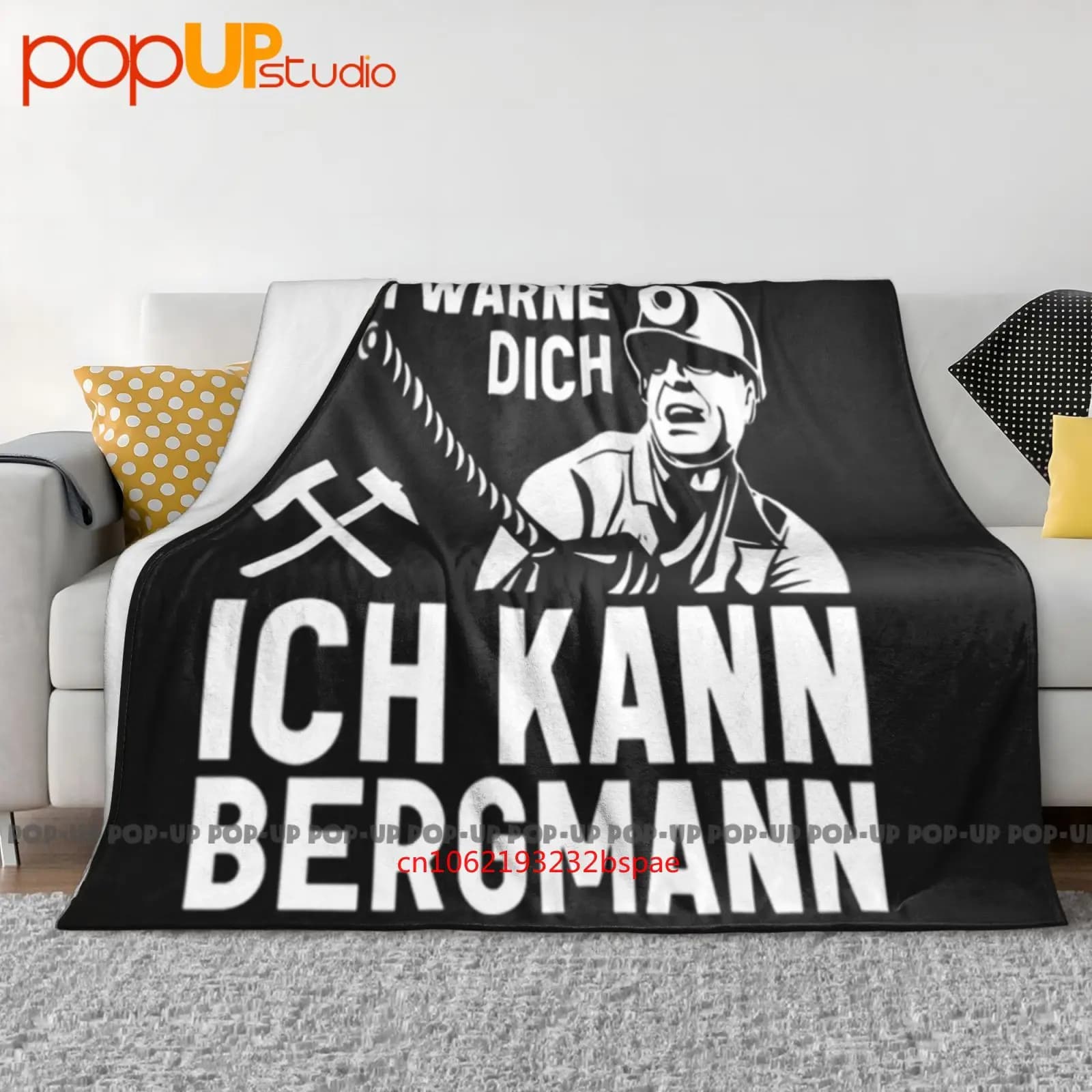 Ich Warne Dich Ich Kann Bergmann Bergbau Neu Coperta ultra morbida Trapunta Copridivano invernale Copriletto