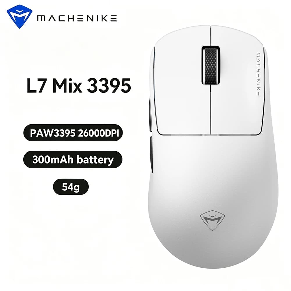 Machenike L7 Mix PAW3395 26000 DPI 650IPS 55g Ultralight Mouse for Laptop Mouse Gamer