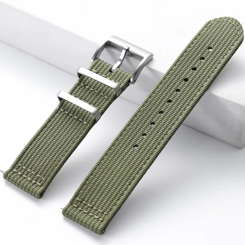 Cinturino a Sgancio Rapido 20mm 22mm per Omega, Cinturino Sportivo Militare in Tessuto di Tela Intrecciata, Comodi Cinturini per Orologi da Uomo e Donna