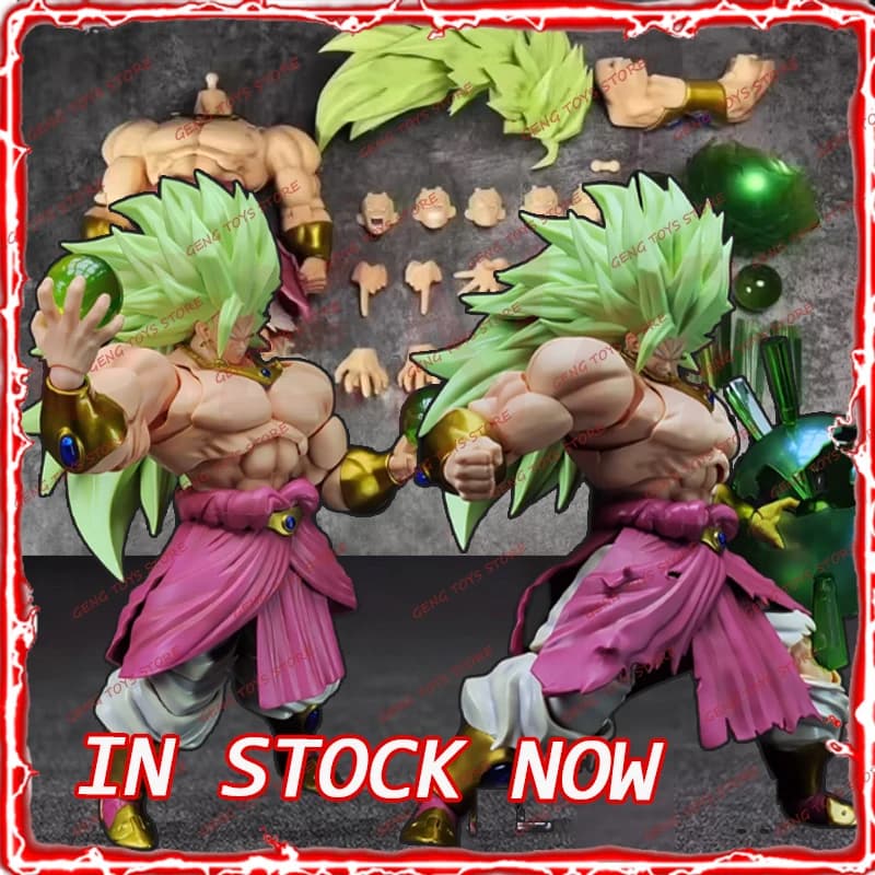 ZT Studio SHF Broly Figure Dragon Ball Super Saiyan Broly Guerriero della Battaglia Antica Tigre GOKU Action Figure Anime Giocattoli