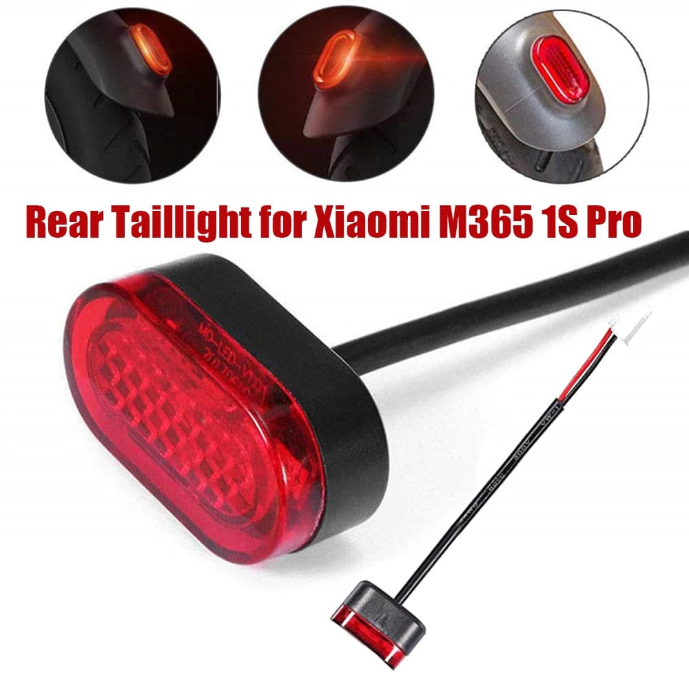 LED Rear Brake Taillight Tail Light Lamp for Xiaomi M365 1S Pro Electric Scooter Accessories Waterproof Light Replacement Part