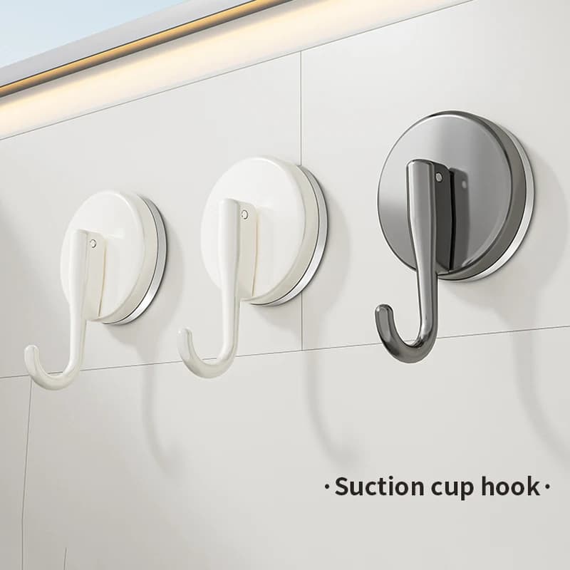 Suction Cup Hooks Punch-free Multifunctional Hanging Key Clothes Hook Bathroom Robe Coat Towel Hook Kitchen Organizer Accessorie