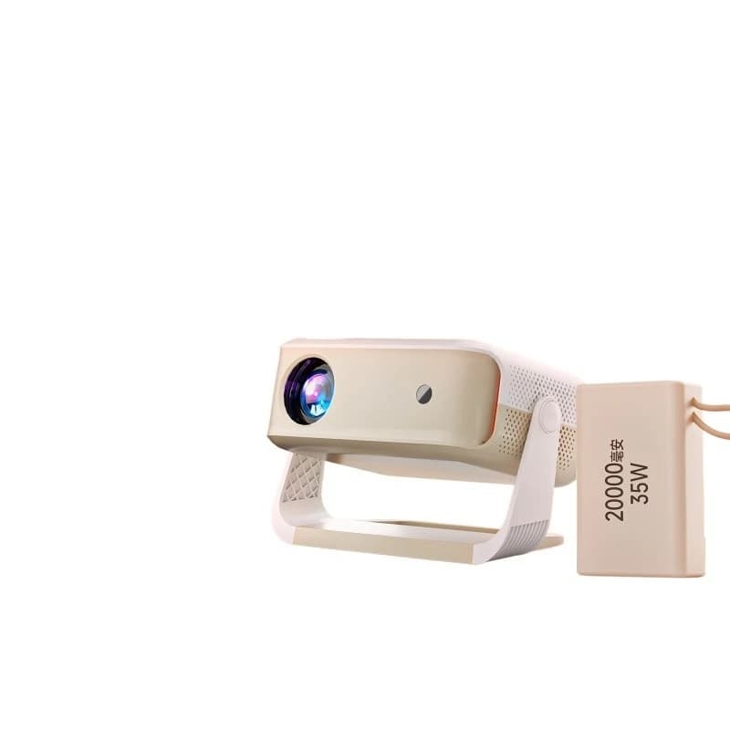 New mini projector: ultra-clear rechargeable portable outdoor camping small bedroom projector