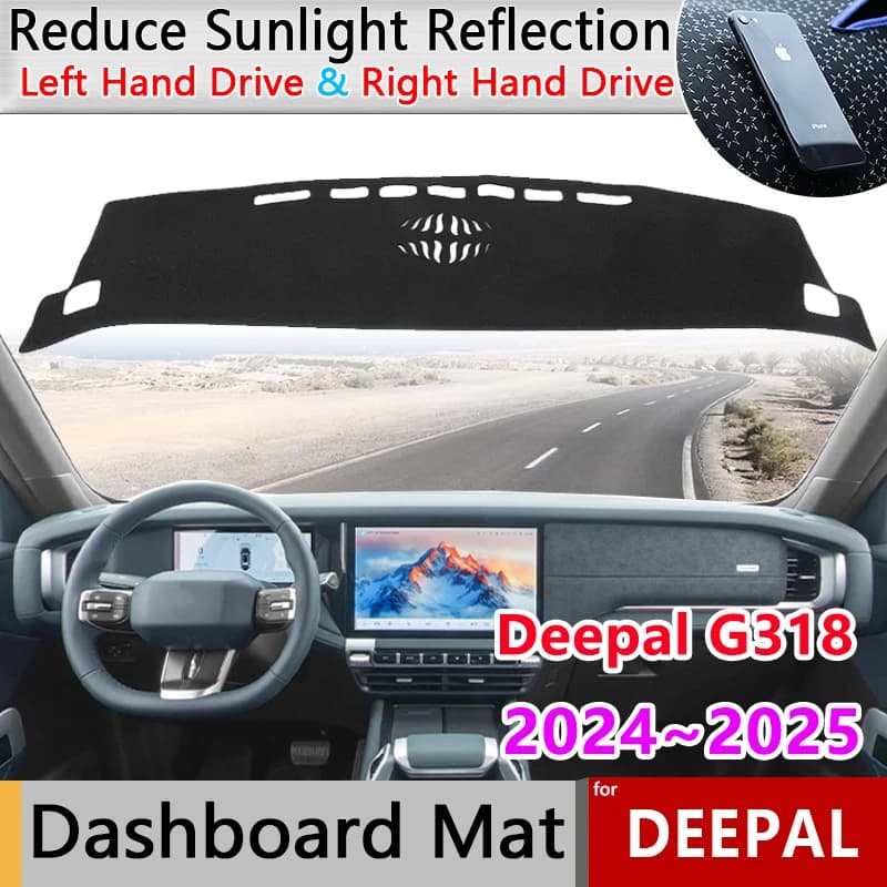 Car Dashboard Cover Pad for Deepal G318 Accessories C318 2024 2025 Auto Liner Anti-Slip Mat Sunshade Dashmat Carpet Rug Sticker
