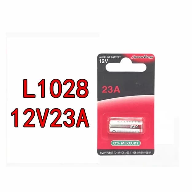 Batteria Toshiba 23A 12V, Batteria 27A 12V per Campanello Porta Avvolgibile, Trigger Antifurto Flash 23A 12V, Telecomando Garage