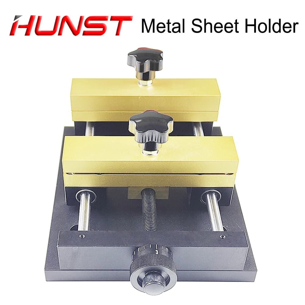 HUNST Metal Sheet Holder Marking Attechment Fixed Bracket Metal Fixture for Fiber Laser Engraving Machine Card Cutting