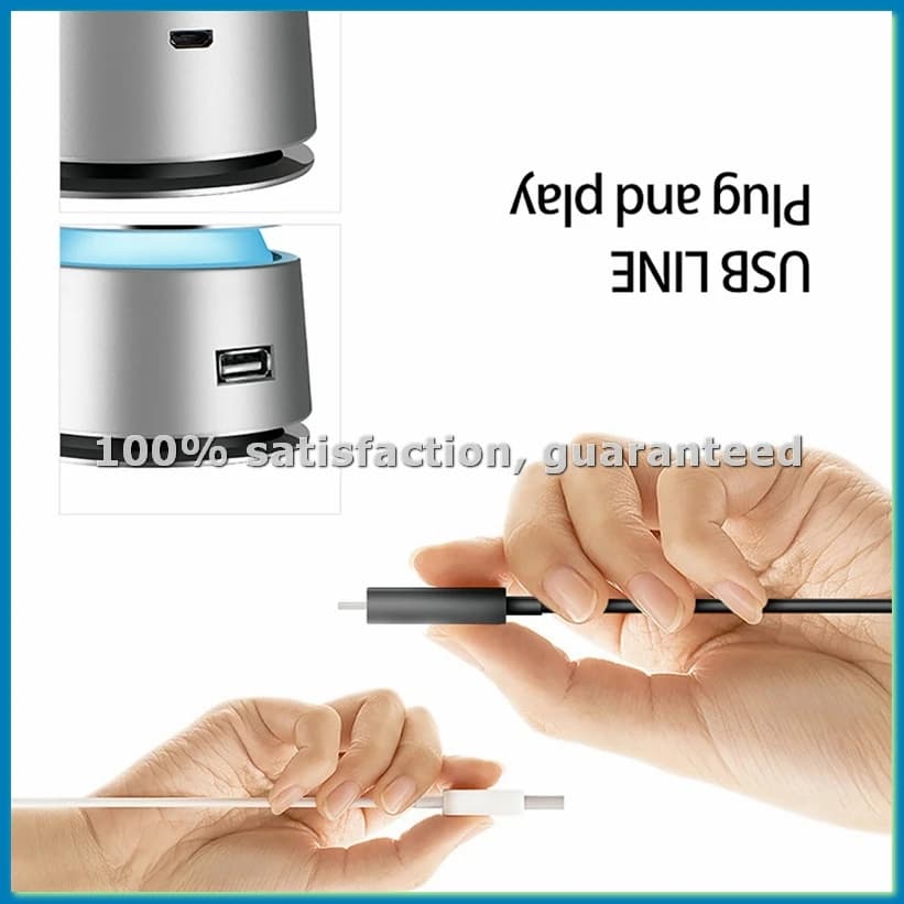Purificatore d'Aria Portatile per Auto, Ionizzatore per Fumo, Polvere ed Eliminazione degli Odori per Auto, Camera da Letto, Ufficio - ROWI
