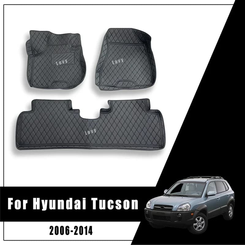 Tappetino auto Per Hyundai Tucson 2014 2013 2012 2011 2010 2009 2008 2007 2006 Rilievi del piede Tappeti Accessori interni auto personalizzati