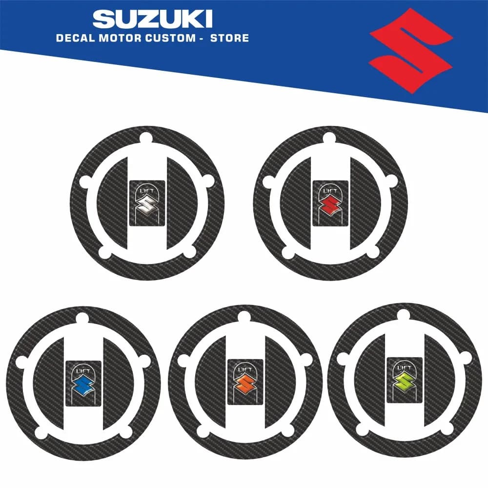 Adesivi protettivi decorativi impermeabili per coperchio del serbatoio del carburante 3D per moto adatti a TUTTI SUZUKI GSX-S 15-19 DL1000 GSXR KATANA