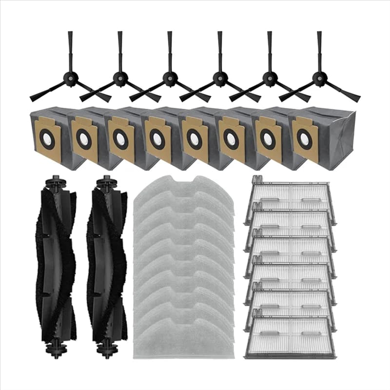 [NUOVO!N92R】 32 pezzi di accessori di ricambio per robot aspirapolvere Eufy X8 Pro/X8 Pro SES: spazzola principale, spazzola laterale, filtro, panno per la pulizia