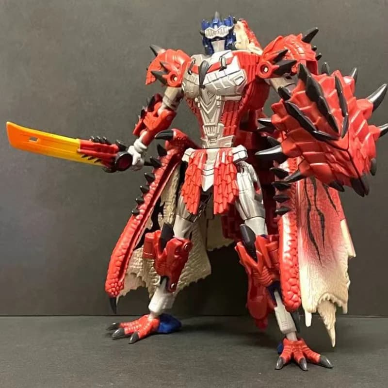 Nuovo stile Disponibile Serie di film Transformer Fire Dragon Optimus Prime Giocattoli squisiti Modello regalo di compleanno robot action figure