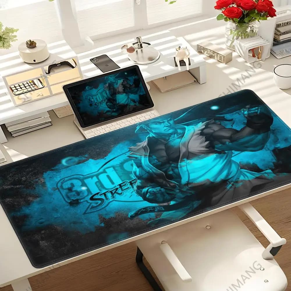 Street Fighter Mousepad Gomma XXL Cartoon Anime Gaming Mouse Pad Tastiera Tappetini per mouse Tappetino da scrivania Accessori per PC Mouse Tappeto