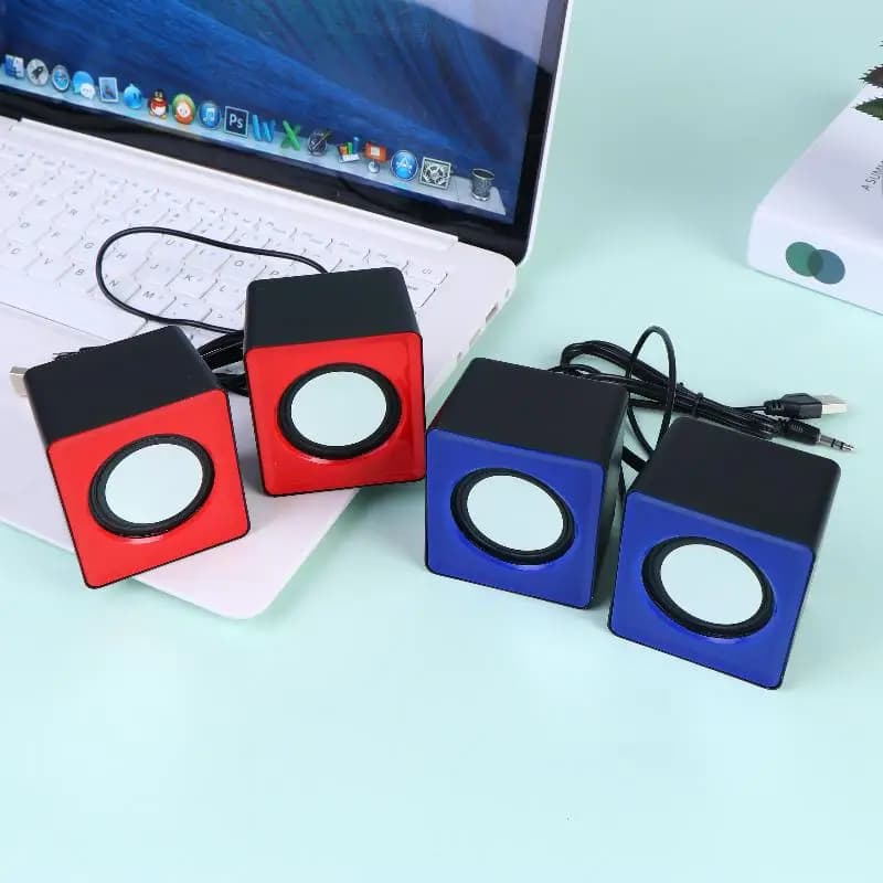 【C】Altoparlanti per computer Microfono stereo Altoparlante audio per PC Cablato tramite USB con luce LED per computer desktop PC portatili