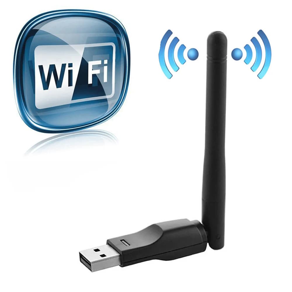 Adattatore WiFi USB RT5370 150M, Scheda di Rete Wireless 2.4GHz 802.11 b/g/n, Mini Dongle Wi-Fi con Antenna per Laptop e PC