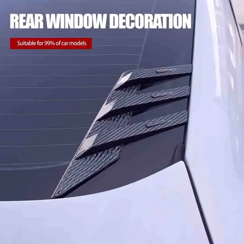 Adesivo per parabrezza posteriore per auto Decorazione Accessorio automatico Spoiler laterale Splitter Trim Feritoia Parabrezza per parabrezza per auto