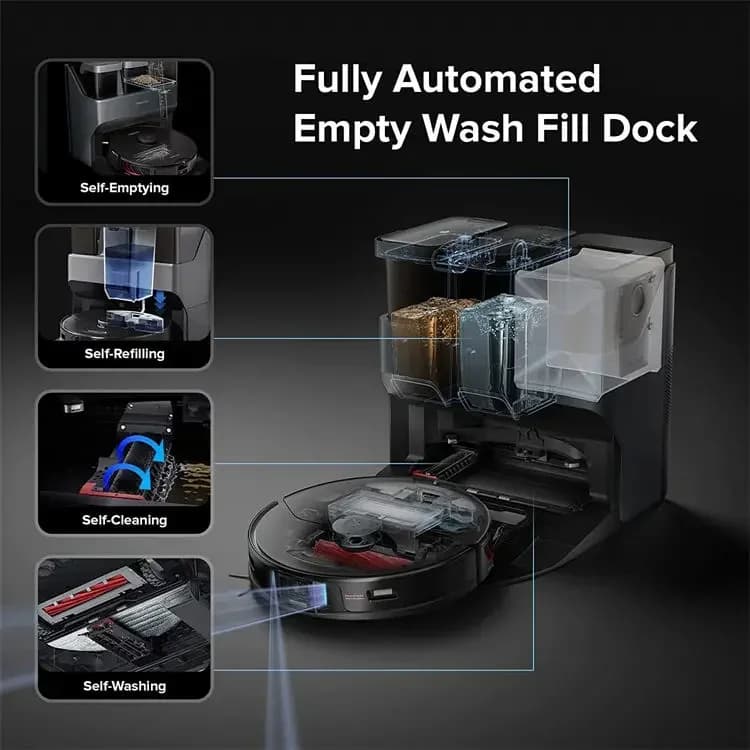 2025 Roborock S7 MaxV Ultra Robot vacuum cleaner for home use Wireless vacuum cleaner for wet and dry floors