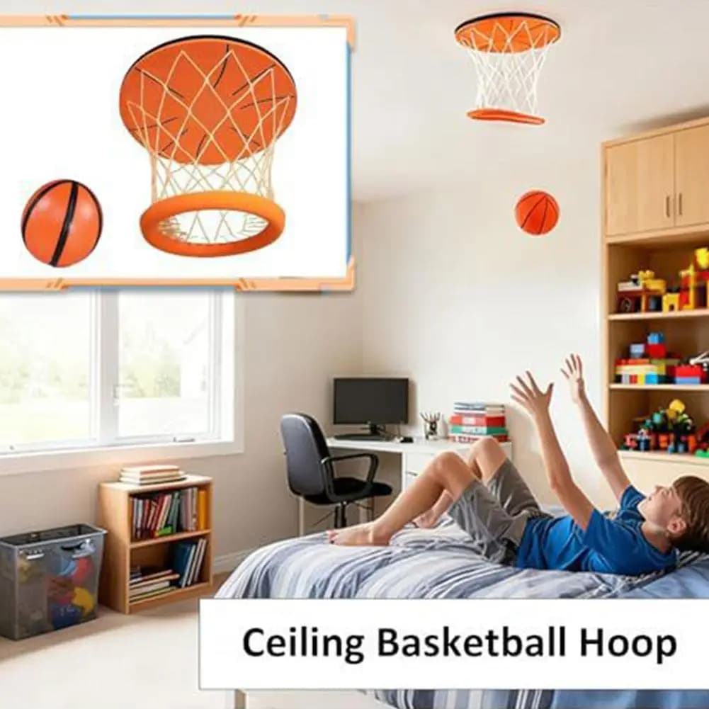 Mini canestro da basket per bambini Soffitto Sport Mini telaio da basket per interni Installazione semplice Mini canestro da basket portatile