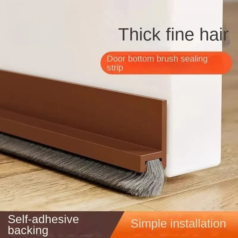 1PC 100CM Self-adhesive Brush Self-adhesive Door Lock Insects Insomorized Door Stop Lower - Durable Lower Gasket For House Improvement