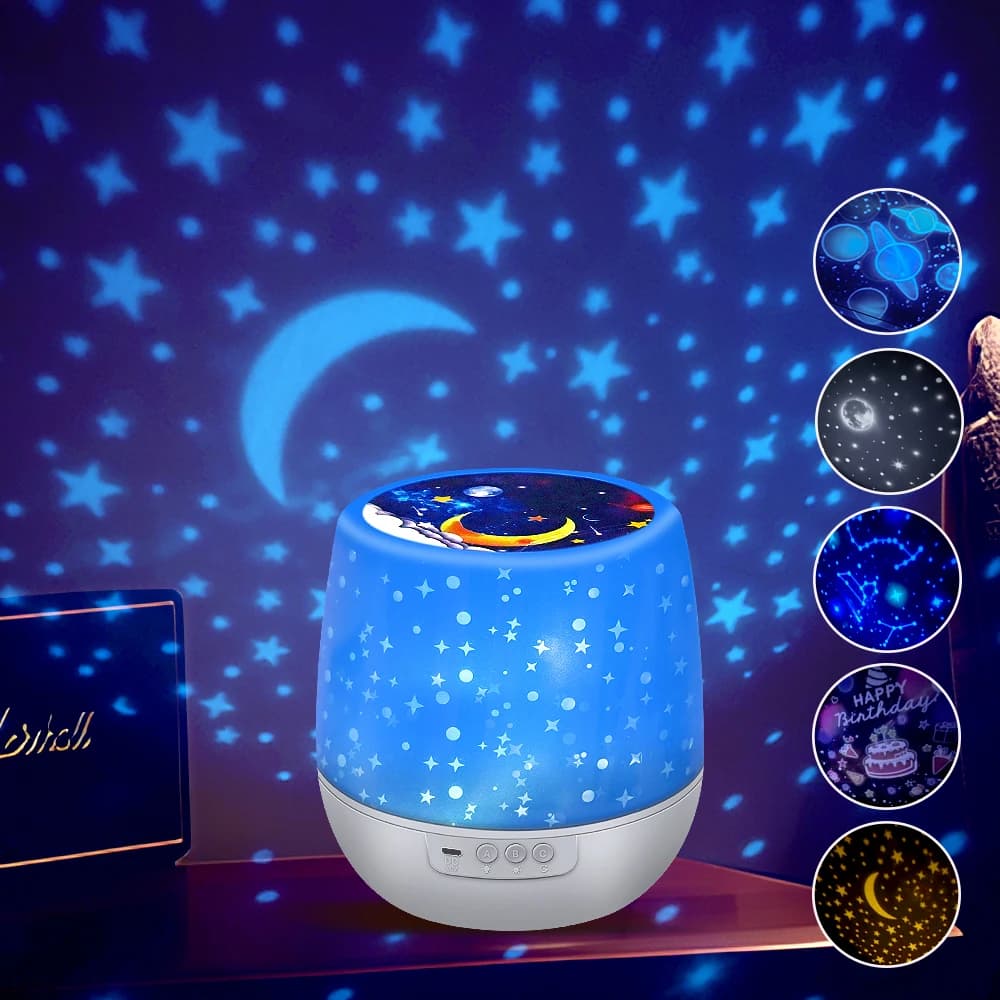 Proiettore stellato Luce Galaxy Luce notturna a LED Cielo stellato Porjectors Lampada Arredamento camera da letto Luce notturna Regalo di compleanno per bambini Giocattoli per bambini