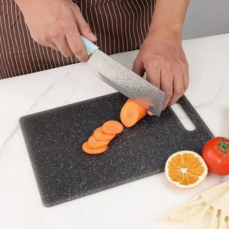 Tagliere da cucina 1PC Texture in marmo PP Tagliere per verdure antibatterico e antimuffa lavabile in lavastoviglie