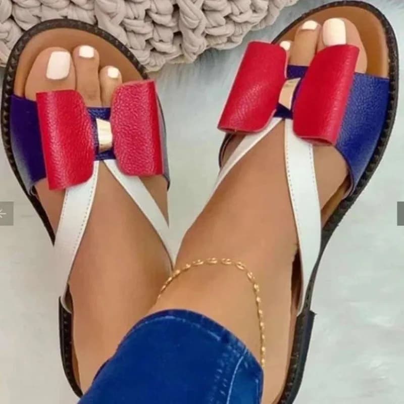 Ciabatte Estive da Donna 2026 con Grazioso Fiocco a Farfalla, Sandali Casual, Pantofole Slip-On per Signore