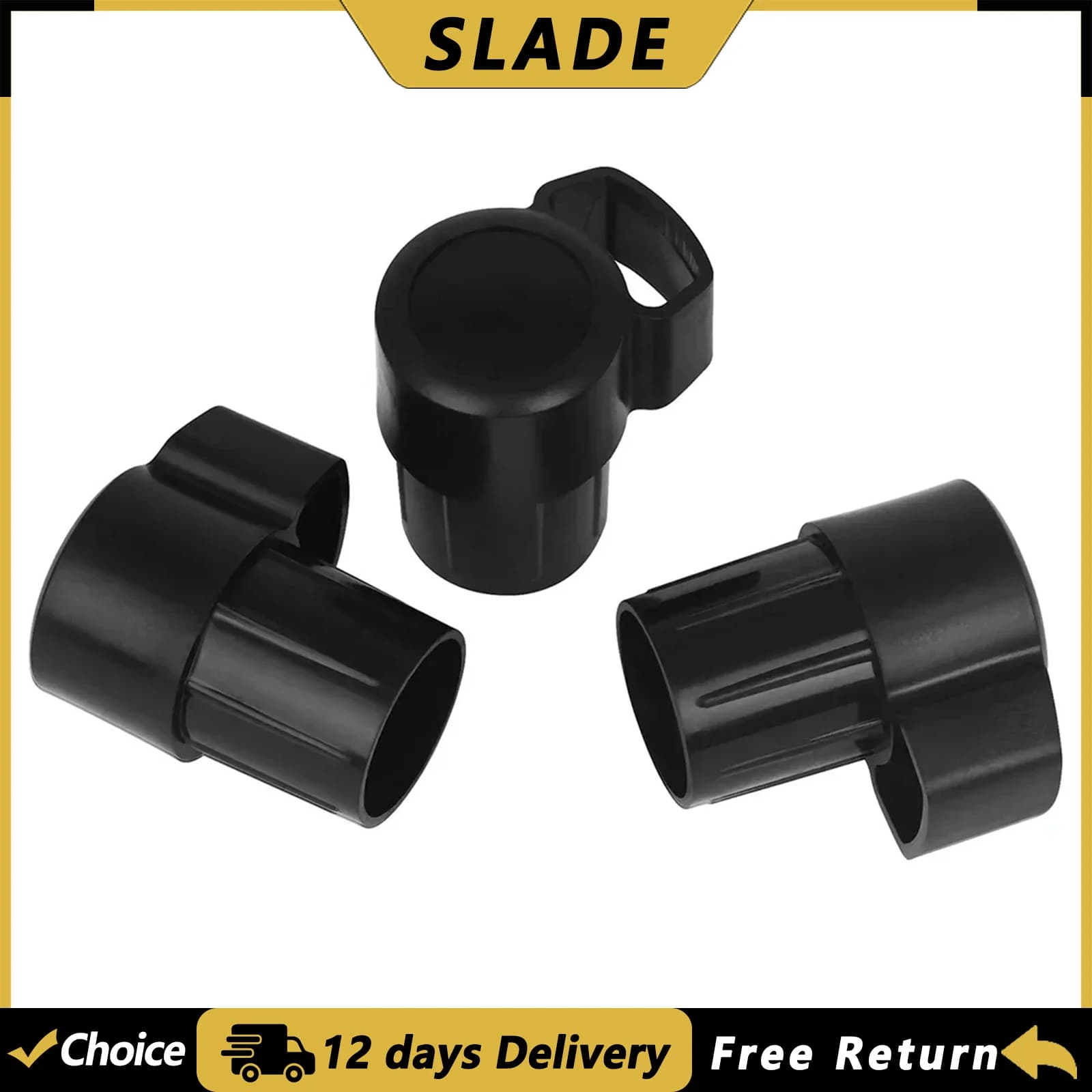 SLADE Tenor Saxophone Bent Neck Plug ABS Black Sax Protector Plug Anti Collision Woodwind Instrument Parts & Accessories