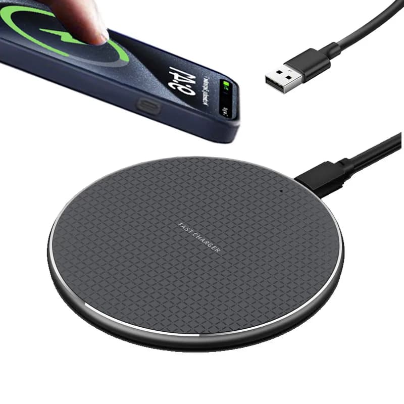 Caricatore Wireless Ultra-sottile da 30W, Stazione di Ricarica Rapida per iPhone 16 15 14 13 12 11 XR Pro Max, Samsung S25, Xiaomi