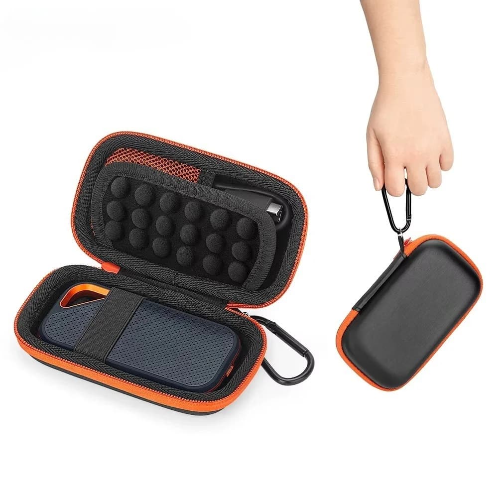 Custodia rigida universale per MP3/MP4/SanDisk Extreme Pro/SanDisk Extreme SSD esterno portatile 1TB/2TB/4TB, custodia da viaggio