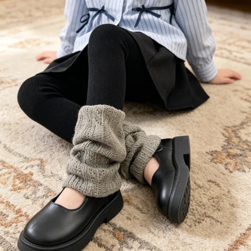 Leggings Traforati e Patchwork per Bambine, Nuovo Stile alla Moda, Morbidi ed Elastici per Uso Quotidiano