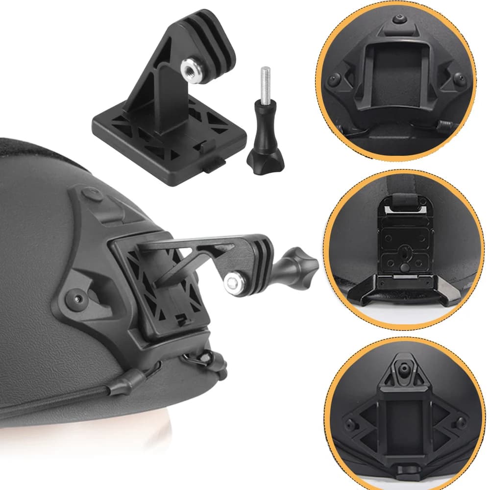 BOOIU Tactical helmet adapter for Gopro Hero Front Action Camera FAST/MICH/NVG Fixed installation Airsoft helmet accessories