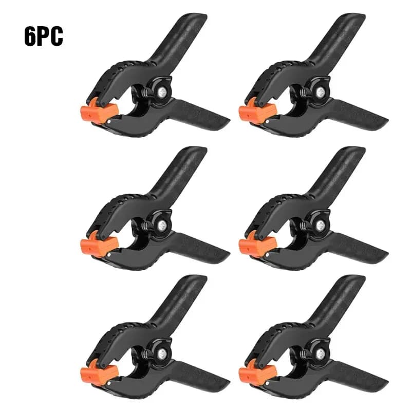 6 pcs 3 inch durable plastic spring clamps for background muslin canvas paper Chromakey screen Clip Photo Studio Carpenter Tool