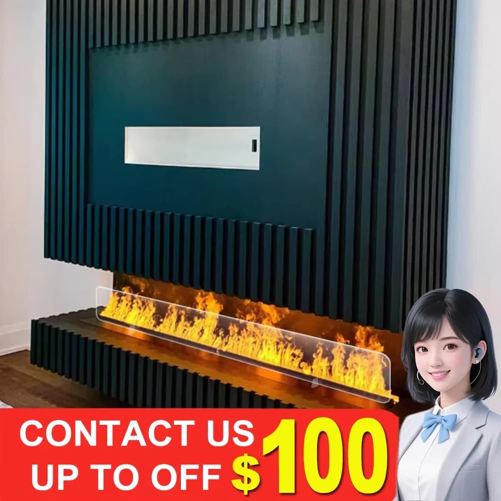 Umidificatore per camino con nebbia d'aroma + diffusore di oli essenziali Camino con luce di fiamma RGB per camino decorativo per il relax dello spa dell'hotel