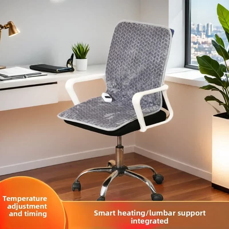Cuscino Riscaldato Durevole con Schienale Integrato e Coperta Riscaldante, Elettrico AC 110V