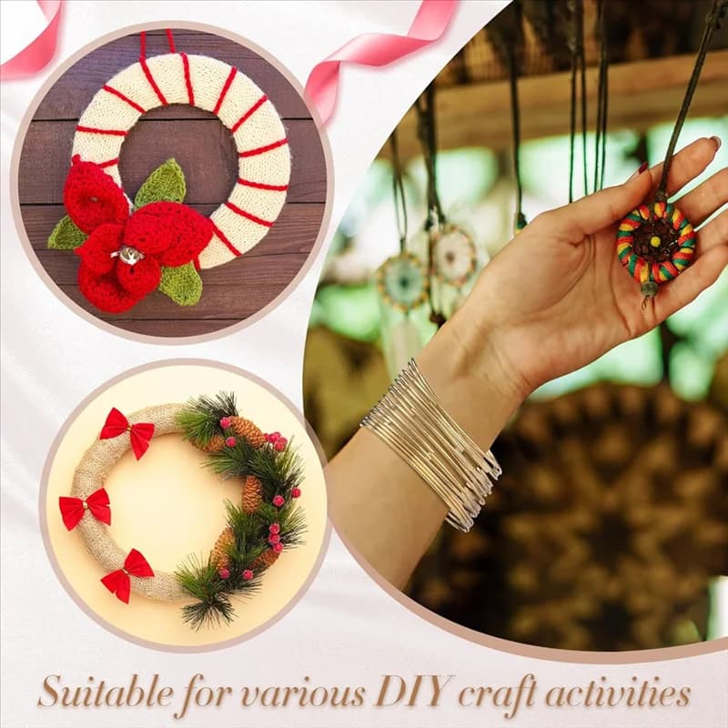 A84E-DIY Metal Rings For Crafts 3 Inch Rings Hoops Floral Macrame Hoops For DIY Crafts Macrame Dream Catcher Supplies
