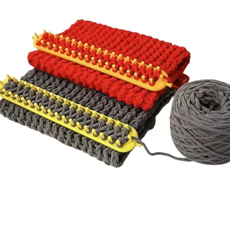 2026-DIY Weaving Loom Knitting Kit Durable Rectangle Braiding Tool for Handmade Scarves Craft Sewing Machine Accessories