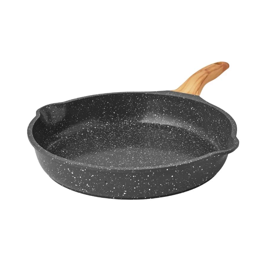 Prairie Signature Cast Aluminum 12" Fry Pan Charcoal Speckle