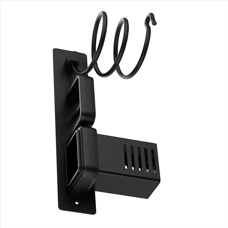 A20F-Dryer Support for wall hair plate with 2 cups Multifunction box for space saving hair dryer